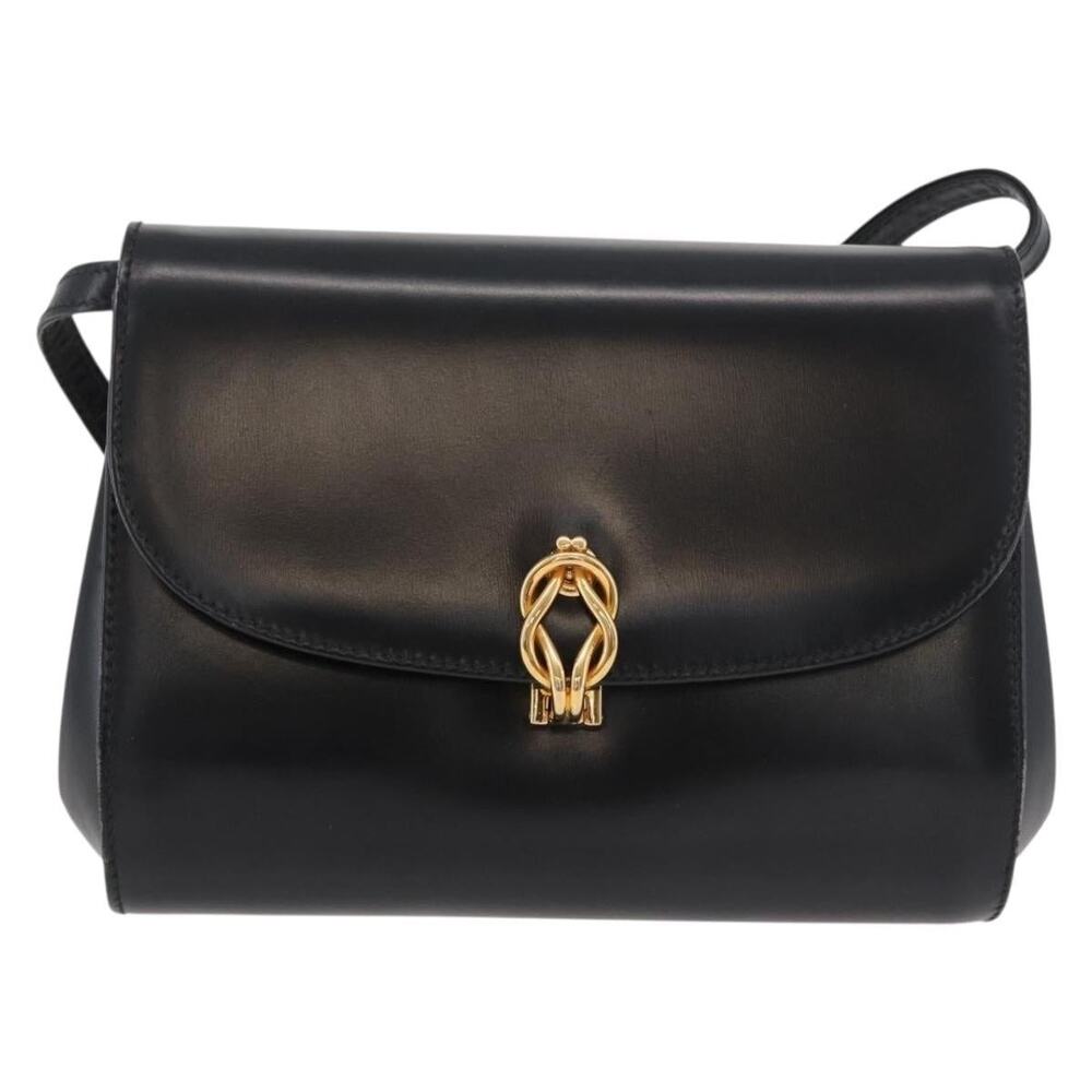 Gucci Leather Shoulder Bag Black